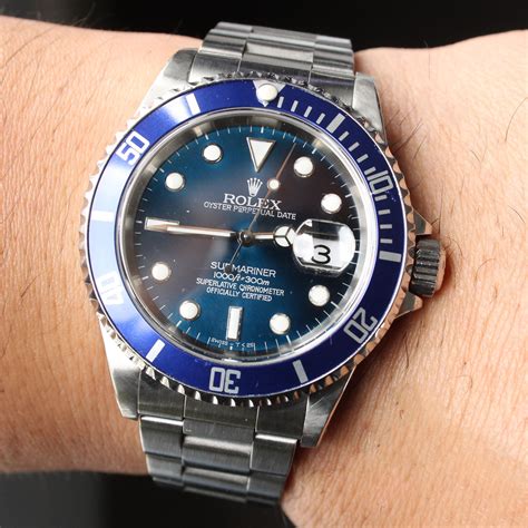 rolex 16610 price chart|rolex 16610 blue bezel.